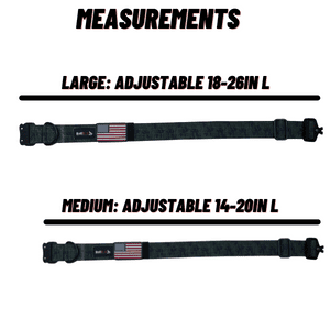 Heavy Duty Tactical Big Dog Collar with Metal Buckle - BuffK-9