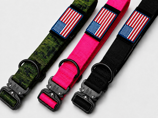 Heavy Duty Tactical Big Dog Collar with Metal Buckle