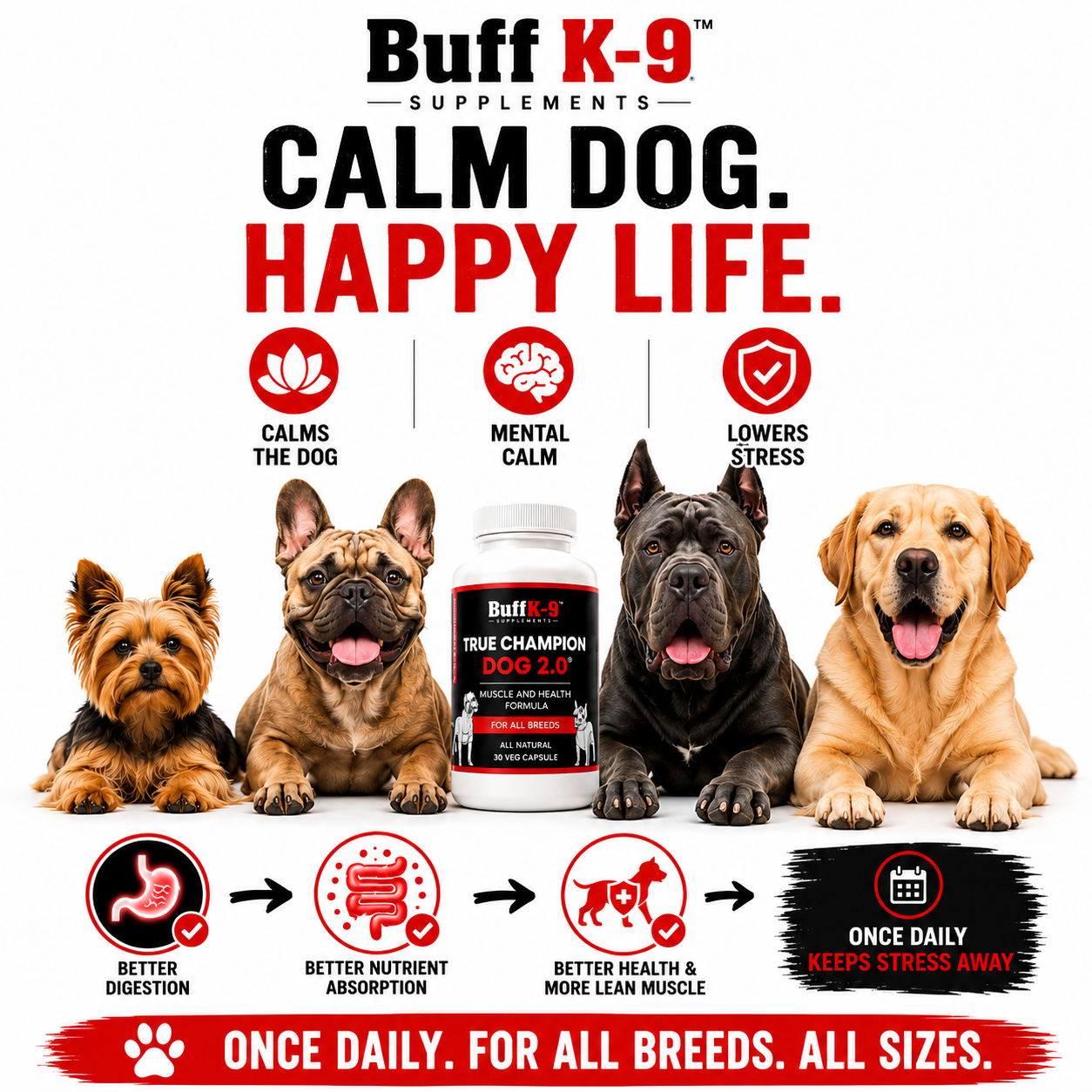 True Champion Dog 2.0 (30 serving caps) - BuffK-9