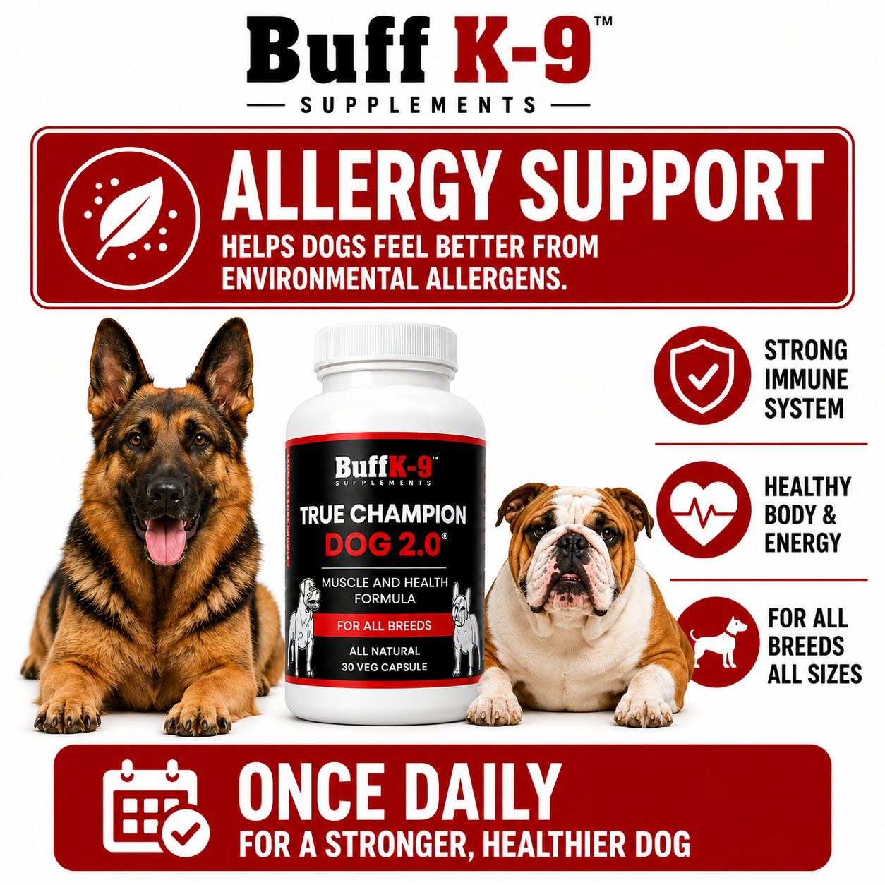True Champion Dog 2.0 (30 serving caps) - BuffK-9