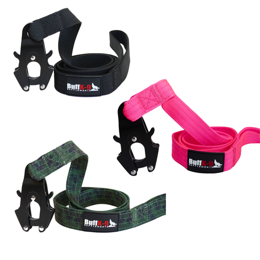 Heavy Duty Tactical Big Dog Leash with Aircraft Grade Aluminum Clamp