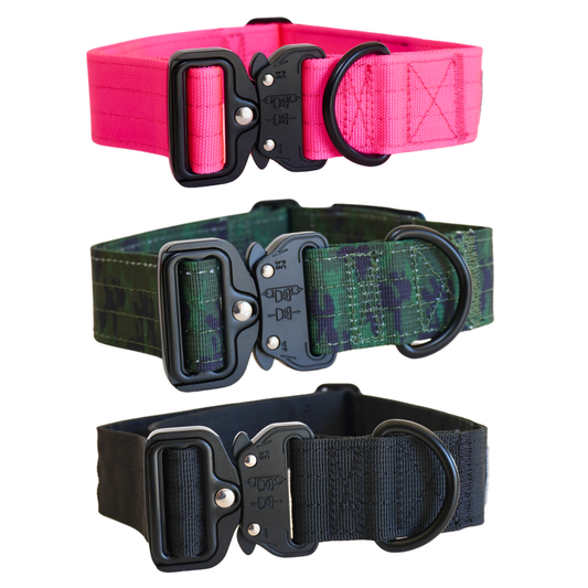 Heavy Duty Tactical Big Dog Collar with Metal Buckle
