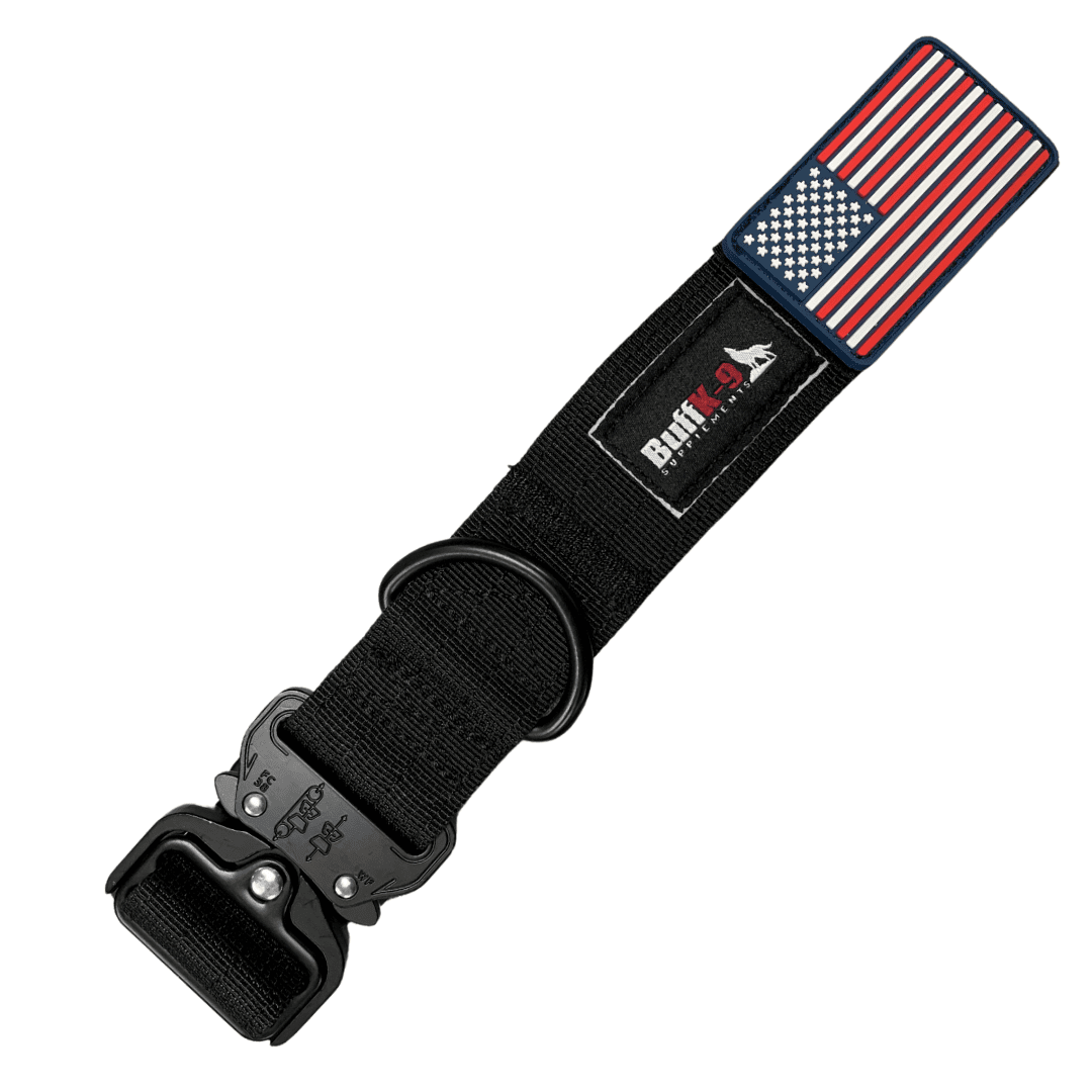 Heavy Duty Tactical Big Dog Collar with Metal Buckle - BuffK-9