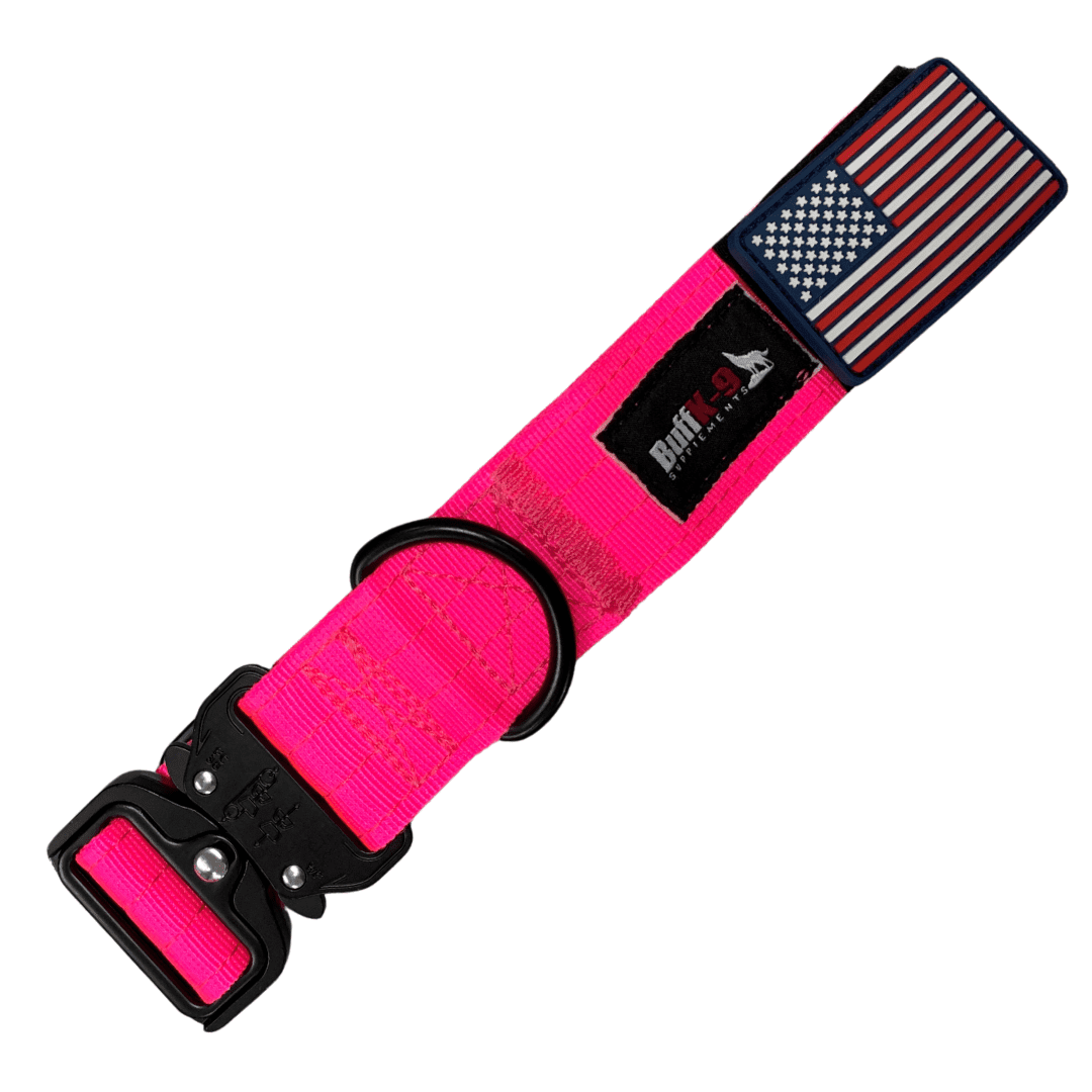 Heavy Duty Tactical Big Dog Collar with Metal Buckle - BuffK-9
