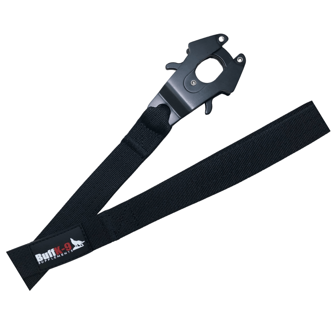 Heavy Duty Tactical Big Dog Leash with Aircraft Grade Aluminum Clamp - BuffK-9