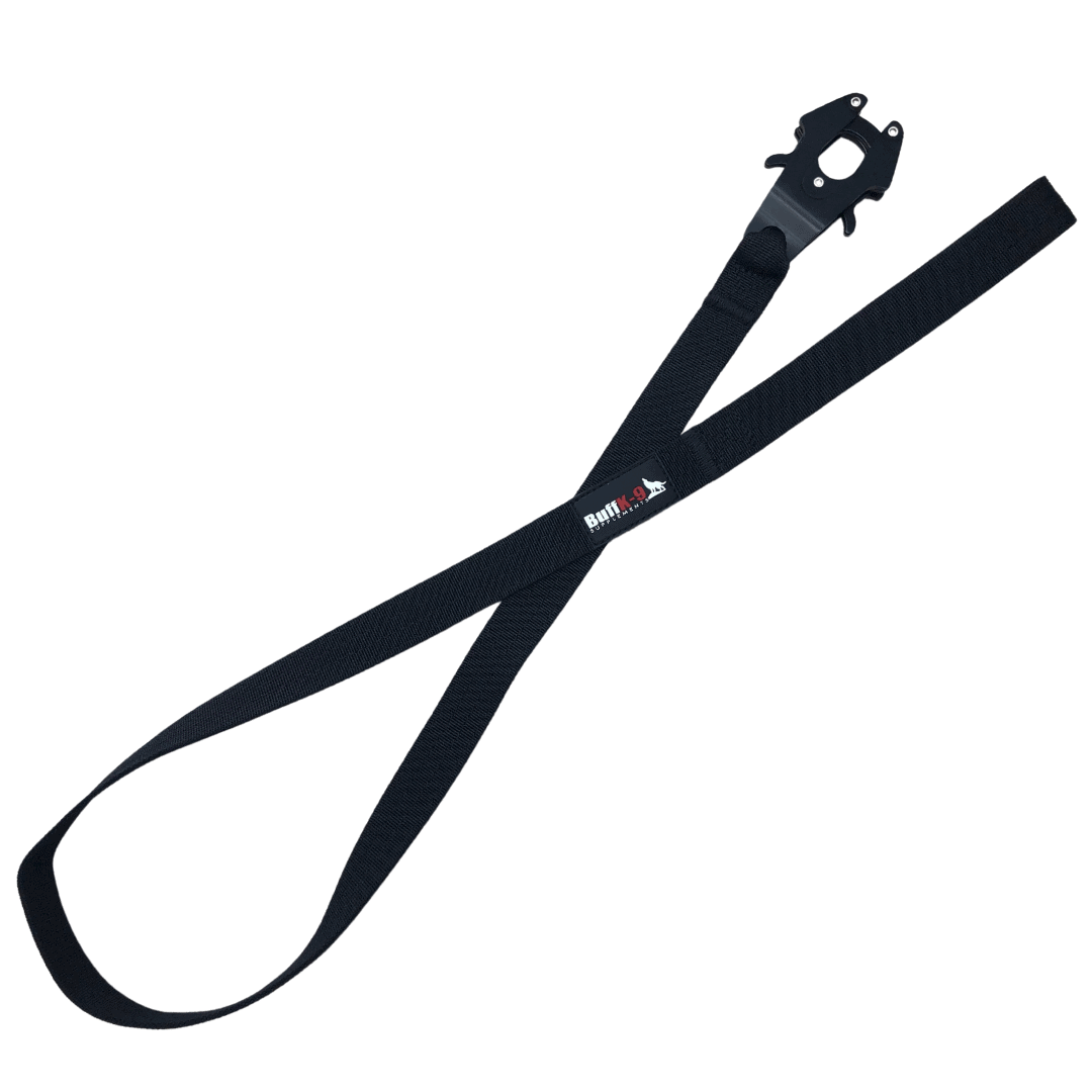 Heavy Duty Tactical Big Dog Leash with Aircraft Grade Aluminum Clamp - BuffK-9