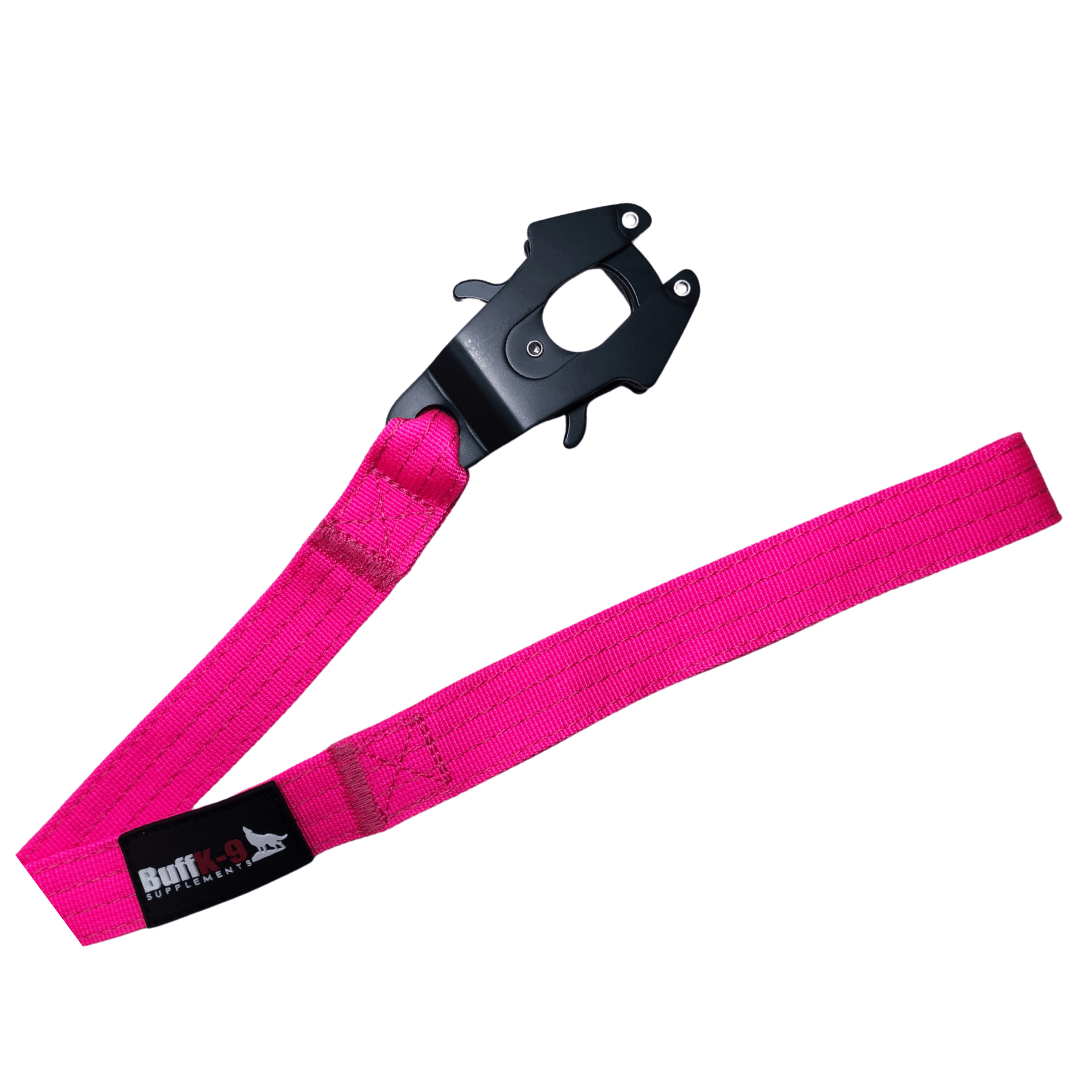 Heavy Duty Tactical Big Dog Leash with Aircraft Grade Aluminum Clamp - BuffK-9
