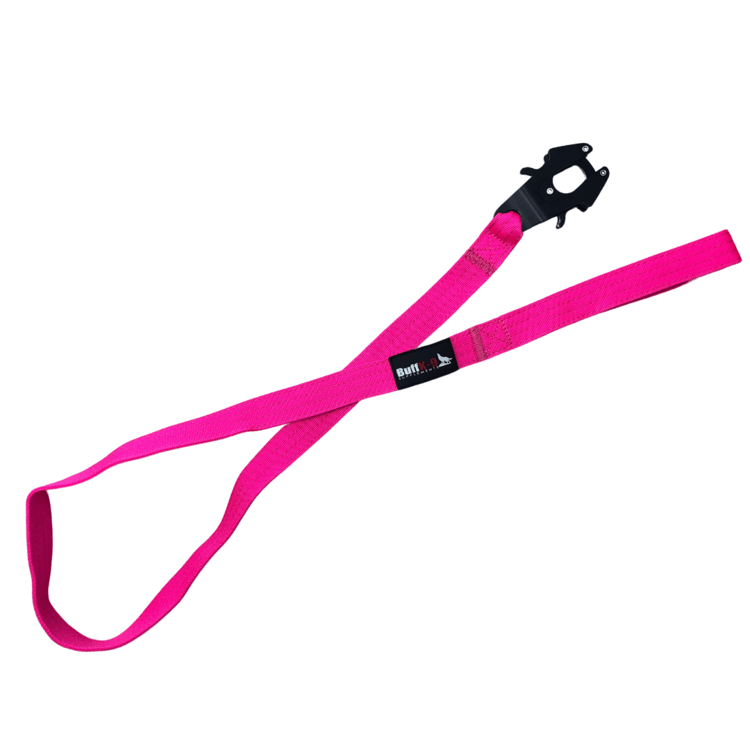 Heavy Duty Tactical Big Dog Leash with Aircraft Grade Aluminum Clamp - BuffK-9
