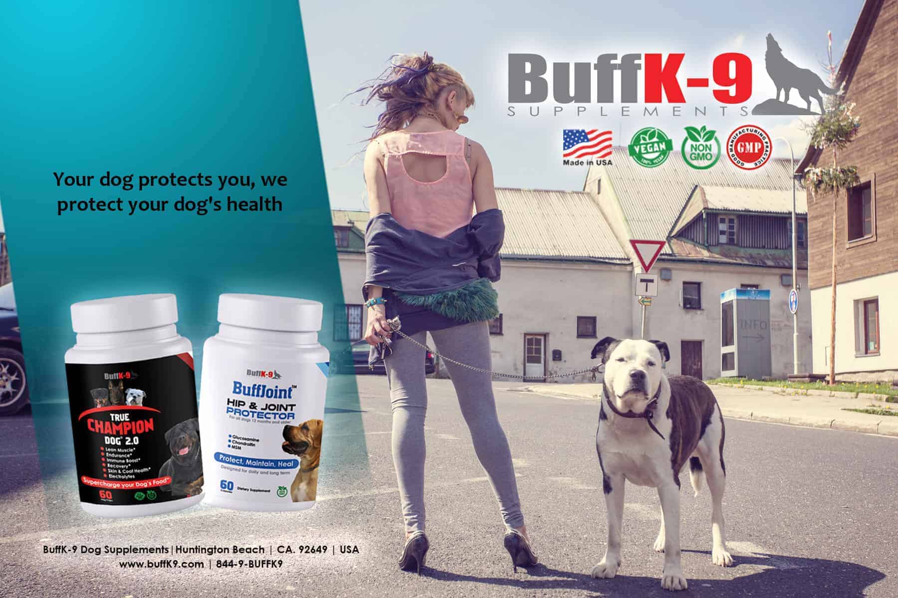buffk9 dog vitamin supplements buffjoint buffhemp true champion dog health